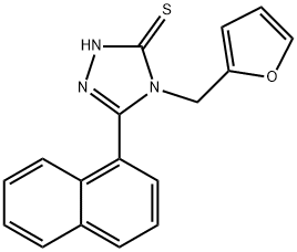 4-(2-FURYLMETHYL)-5-(1-NAPHTHYL)-4H-1,2,4-TRIAZOLE-3-THIOL|