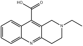 2-ETHYL-1,2,3,4-TETRAHYDRO-BENZO[B][1,6]NAPHTHYRIDINE-10-CARBOXYLIC ACID 化学構造式