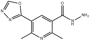 3-Pyridinecarboxylicacid,2,6-dimethyl-5-(1,3,4-oxadiazol-2-yl)-,hydrazide(9CI)|