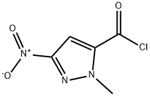 1H-Pyrazole-5-carbonyl chloride, 1-methyl-3-nitro- (9CI),519165-02-7,结构式