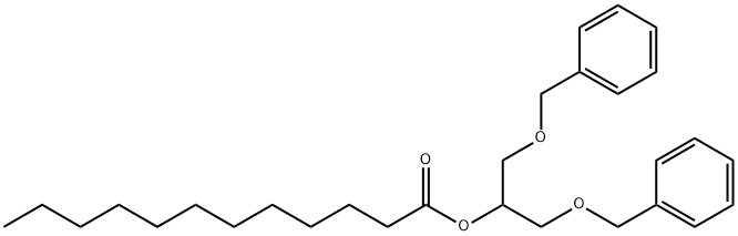 1,3-二-O-苄基-2-O-月桂酰基甘油,519177-07-2,结构式