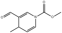 1(4H)-Pyridinecarboxylic  acid,  3-formyl-4-methyl-,  methyl  ester 结构式