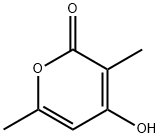 3,6-二甲基-4-羟基-2-吡喃酮,5192-62-1,结构式