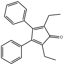 2,5-DIETHYL-3,4-DIPHENYLCYCLOPENTADIENONE Structure