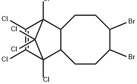 7,8-dibromo-1,2,3,4,11,11-hexachloro-1,4,4a,5,6,7,8,9,10,10a-decahydro-1,4-methanobenzocyclooctene|六氯二溴辛烷