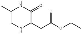 (5-甲基-3-氧代哌嗪-2-基)乙酸乙酯, 5194-01-4, 结构式