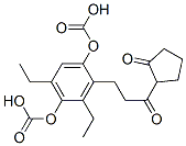 diethyl 2-[3-oxo-3-(2-oxocyclopentyl)propyl]-p-phenylene dicarbonate,51943-99-8,结构式