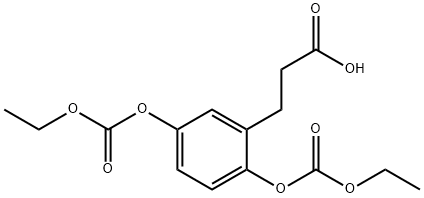 51944-00-4 3-[2,5-bis(ethoxycarbonyloxy)phenyl]propanoic acid