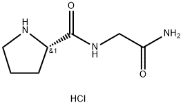 H-PRO-GLY-NH2 HCL 化学構造式