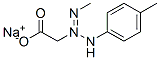 sodium [1-methyl-3-(4-methylphenyl)triazen-2-yl]acetate Structure