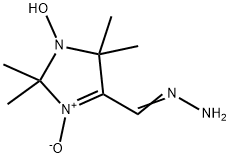 4-ヒドラゾノメチル-1-ヒドロキシ-2,2,5,5-テトラメチル-3-イミダゾリン-3-オキシド 化学構造式