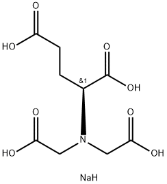 N,N-BIS(CARBOXYMETHYL)-L-GLUTAMIC ACID TETRASODIUM SALT Structure