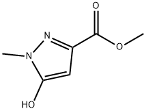 1-甲基-5-羟基吡唑-3-羧酸甲酯,51985-95-6,结构式