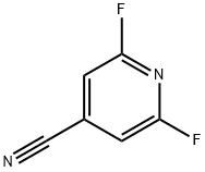 2,6-DIFLUORO-4-CYANO-PYRIDINE Structure