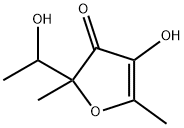 4-hydroxy-2-(1-hydroxyethyl)-2,5-dimethylfuran-3(2H)-one Structure