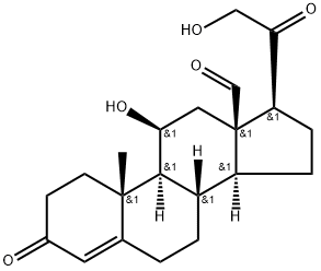 醛固酮, 52-39-1, 结构式