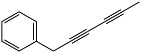 6-フェニル-2,4-ヘキサジイン 化学構造式