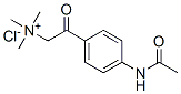 (4-acetamidophenacyl)trimethylammonium chloride 结构式