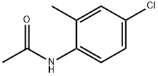 N-(4-クロロ-2-メチルフェニル)アセトアミド 化学構造式