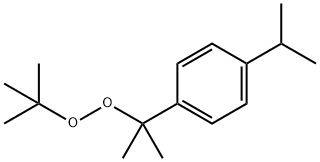 tert-ブチル1-メチル-1-(4-イソプロピルフェニル)エチルペルオキシド 化学構造式