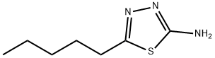 5-戊基-1,3,4-噻二唑-2-胺,52057-90-6,结构式