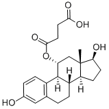 1,3,5(10)-ESTRATRIEN-3,11-ALPHA, 17-BETA-TRIOL 11-HEMISUCCINATE Structure