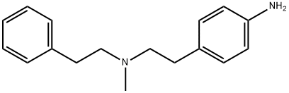 4-Amino-N-methyl-N-(2-phenylethyl)benzeneethanamine Struktur
