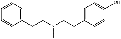 4-[2-[Methyl(2-phenylethyl)amino]ethyl]phenol 结构式