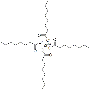 辛酸锆(4+)盐, 5206-47-3, 结构式