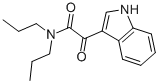 N,N-Dipropyl-3-indoleglyoxylamide 化学構造式
