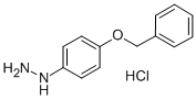 4-Benzyloxyphenylhydrazine hydrochloride Structure