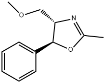 (4S,5S)-(-)-4-METHOXYMETHYL-2-METHYL-5-PHENYL-2-OXAZOLINE Struktur