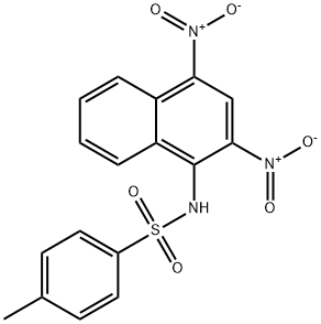 N-(2 4-DINITRO-1-NAPHTHYL)-P-TOLUENESULFONAMIDE 结构式