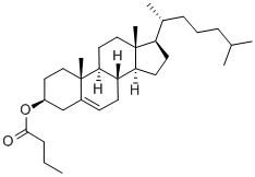 胆固醇丁酸酯,521-13-1,结构式