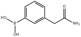 3-(2-aMino-2-oxoethyl)phenylboronic acid 化学構造式