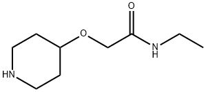 N-乙基-2-(4-哌啶基氧)乙酰胺, 521074-81-7, 结构式