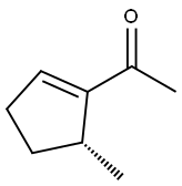 Ethanone, 1-[(5R)-5-methyl-1-cyclopenten-1-yl]- (9CI) Structure