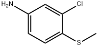 3-氯-4-(甲硫基)苯胺 结构式