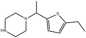 Piperazine, 1-[1-(5-ethyl-2-thienyl)ethyl]- (9CI) Structure