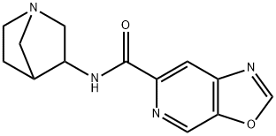 Oxazolo[5,4-c]pyridine-6-carboxamide, N-1-azabicyclo[2.2.1]hept-3-yl- (9CI) Struktur