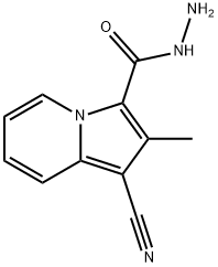3-Indolizinecarboxylicacid,1-cyano-2-methyl-,hydrazide(9CI)|