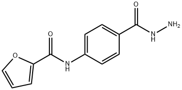 Benzoic acid, 4-[(2-furanylcarbonyl)amino]-, hydrazide (9CI) Structure