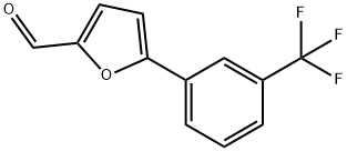 5-[3-(三氟甲基)苯基]糖醛 结构式