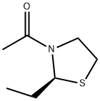 Thiazolidine, 3-acetyl-2-ethyl-, (2S)- (9CI) 化学構造式