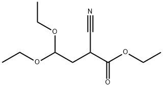 2-氰基-4,4-二乙氧基丁酸乙酯,52133-67-2,结构式