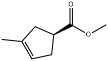 3-Cyclopentene-1-carboxylicacid,3-methyl-,methylester,(S)-(9CI) Structure