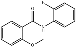 N-(2-氟苯基)-2-甲氧基苯甲酰胺, 5215-36-1, 结构式
