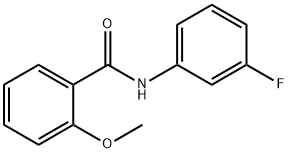 N-(3-氟苯基)-2-甲氧基苯甲酰胺,5215-37-2,结构式