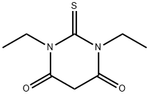 1,3-DIETHYL-2-THIOBARBITURIC ACID Structure