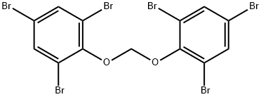 1,1'-[メチレンビス(オキシ)]ビス(2,4,6-トリブロモベンゼン) 化学構造式